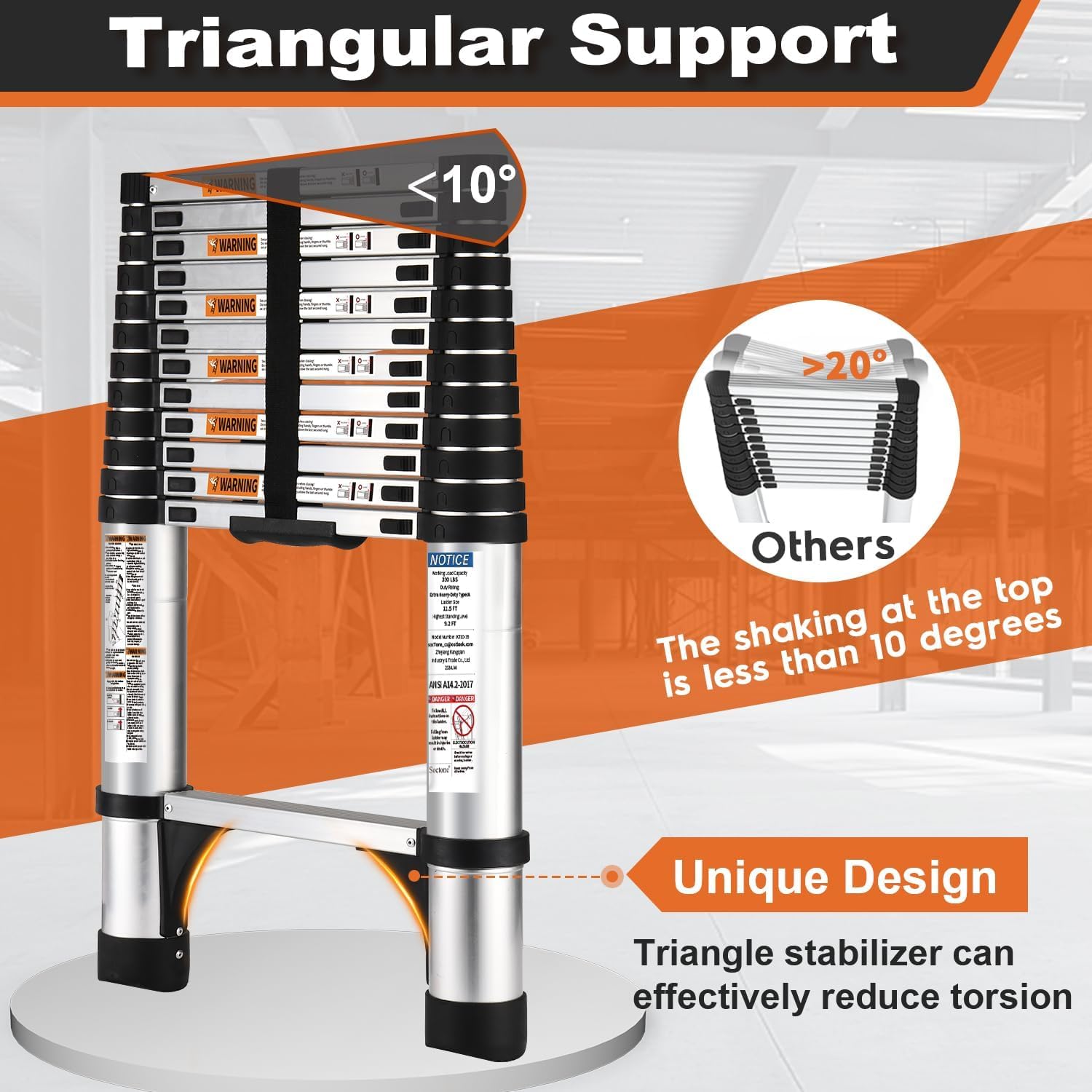 Only 19.99$ for 24h – 12.5 FT Heavy-Duty Telescopic Ladder